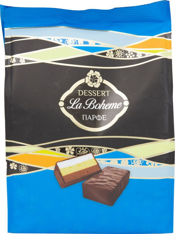 Изображение товара Конфеты La Boheme Парфе сбивные глазированные Россия 200г вкусное сладкое лакомство