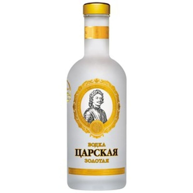 Изображение товара Водка Царская Золотая 40% 500мл - великолепный алкогольный напиток