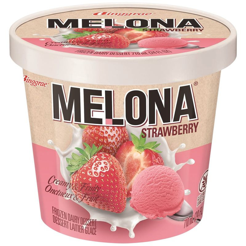 Изображение товара Мороженое Binggrae Мелона клубника 600 г пастельное корейское молочное