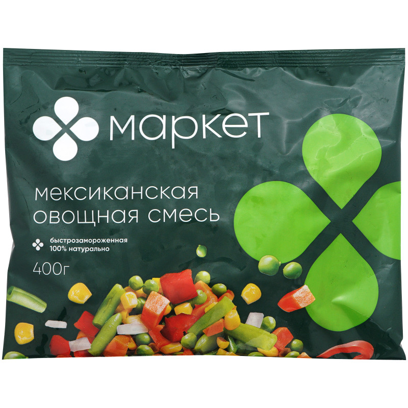Изображение товара Смесь овощная Мексиканская быстрозамороженная Маркет Перекрёсток, 400г