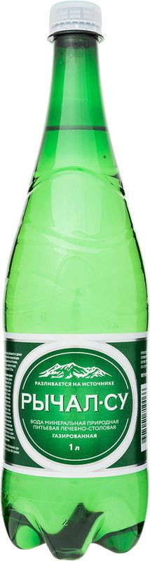 Изображение товара Вода Рычал су минеральная лечебно-столовая газированная 1л Россия