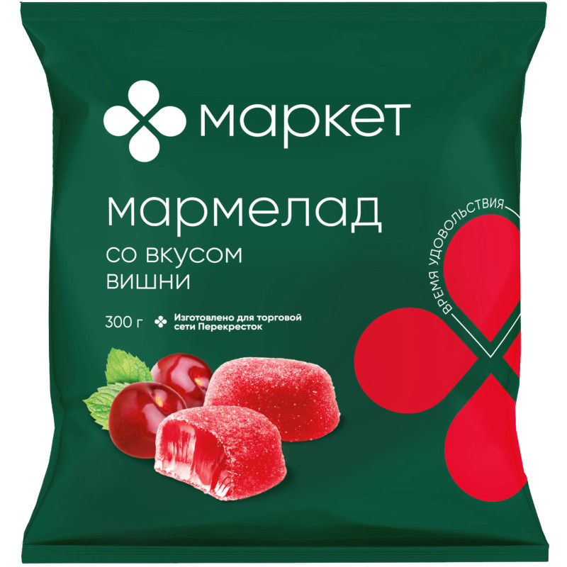 Изображение товара Мармелад желейный со вкусом вишни Маркет, 300г