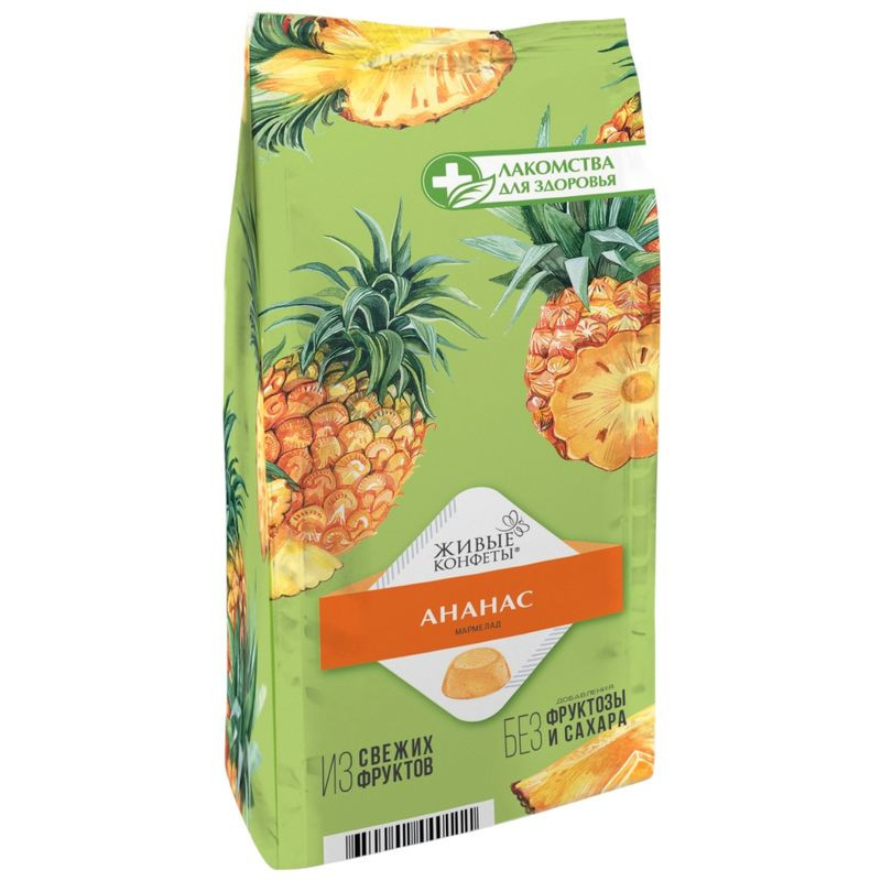 Изображение товара Мармелад Лакомства Для Здоровья с ананасом 170 г желейный натуральный полезный