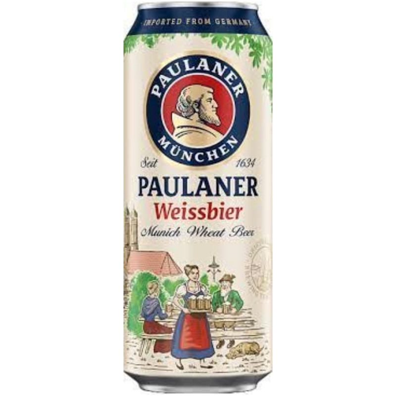 Изображение товара Пиво Paulaner Hefe-Weissbier светлое нефильтрованное 5.5%, 500мл