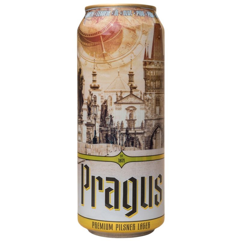 Изображение товара Пиво Pragus Premium Pilsner Lager светлое 500мл