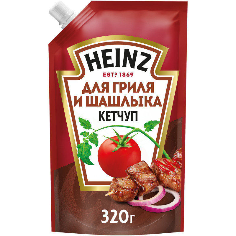 Изображение товара Кетчуп Heinz для гриля и шашлыка, 320г