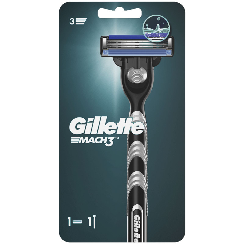 Изображение товара Бритва Gillette Mach 3 со сменной кассетой для мужчин