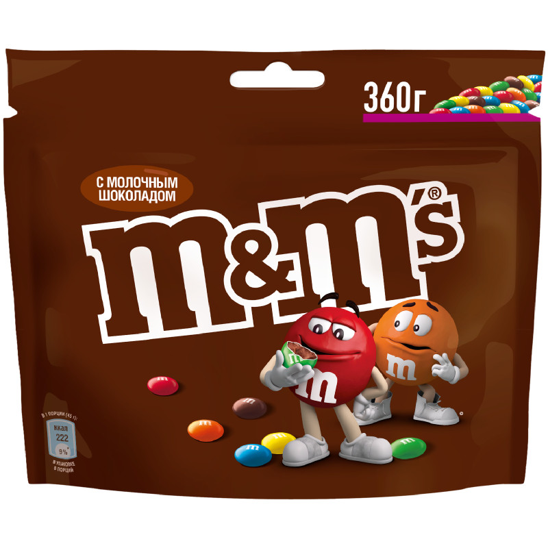 Изображение товара Конфеты M&M's драже c молочным шоколадом для компании, 360г