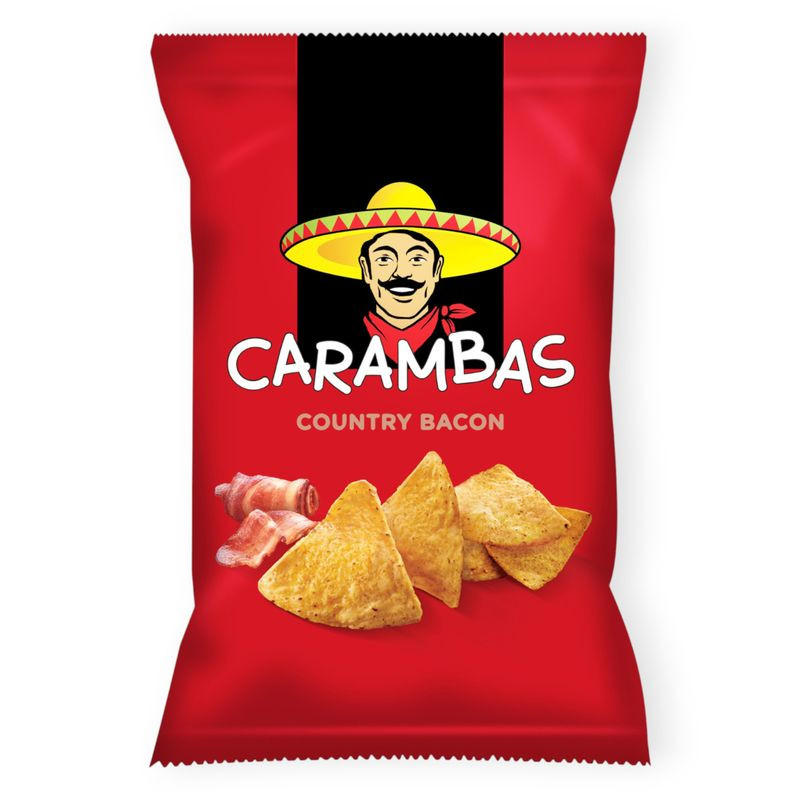 Изображение товара Чипсы Carambas кукурузные со вкусом бекона 150г