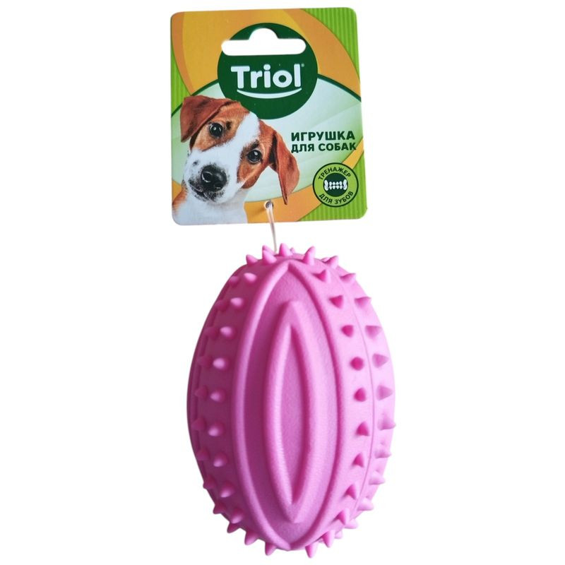 Изображение товара Игрушка для собак Triol Мяч для регби с шипами из резины 90мм
