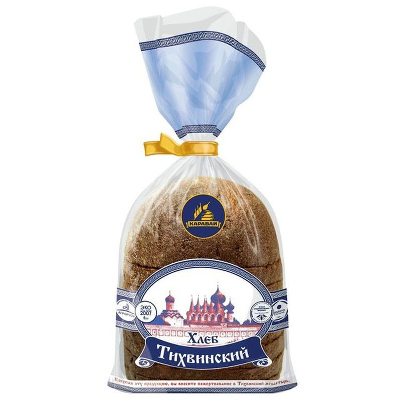 Изображение товара Хлеб Каравай Тихвинский подовый нарезанный 300г Россия