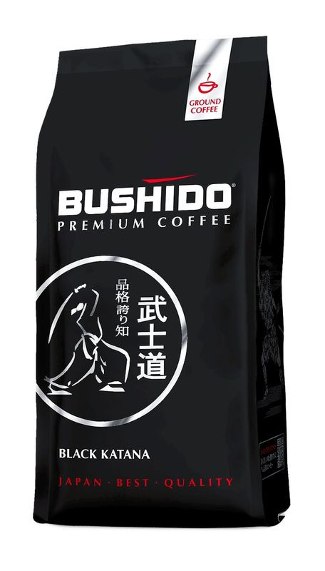 Изображение товара Кофе Bushido Black Katana 100% арабика молотый 227 г для ароматного приготовления