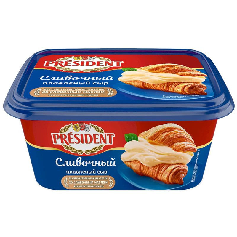 Изображение товара Плавленый сыр President сливочный 45% 400 г Россия