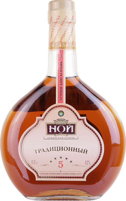Изображение товара Коньяк Ной Традиционный 5-летний армянский 40%, 500мл
