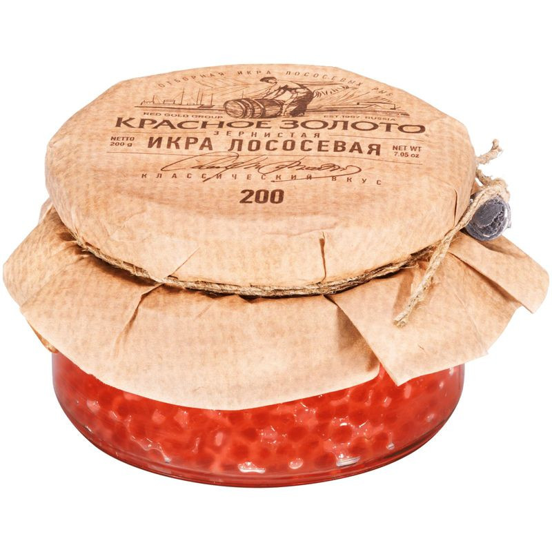 Изображение товара Икра красного сорта Золото 200г зернистая Горно-губчеба