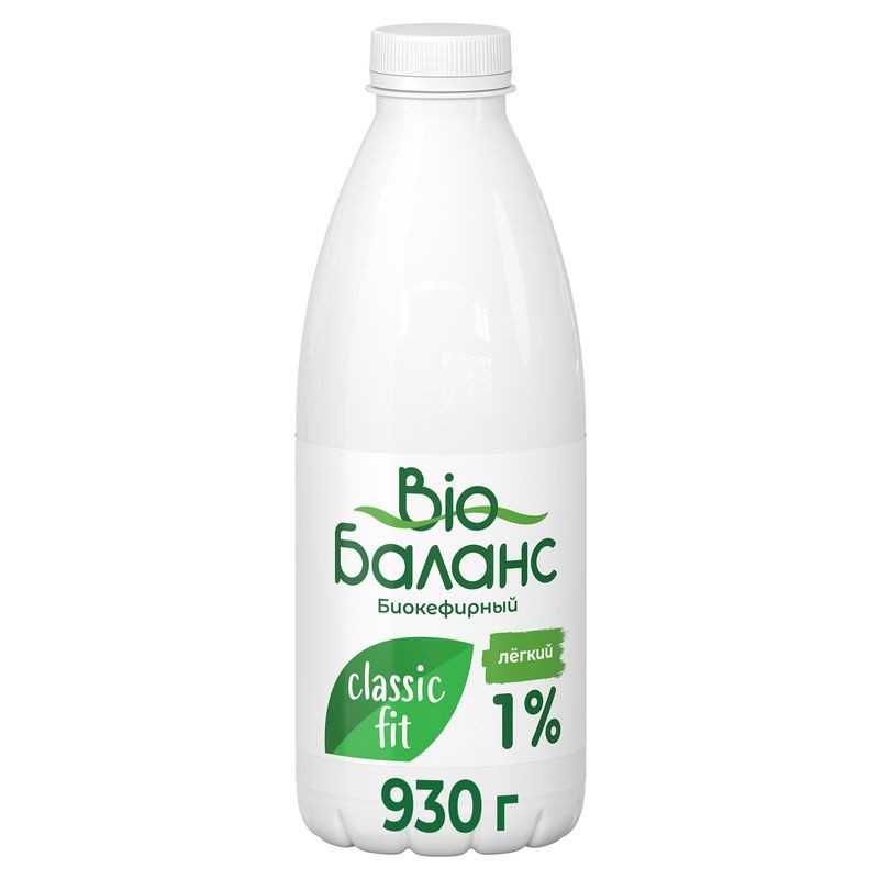 Изображение товара Биопродукт Bio Баланс кефирный 1% 930г натуральный с пробиотиками и инулином
