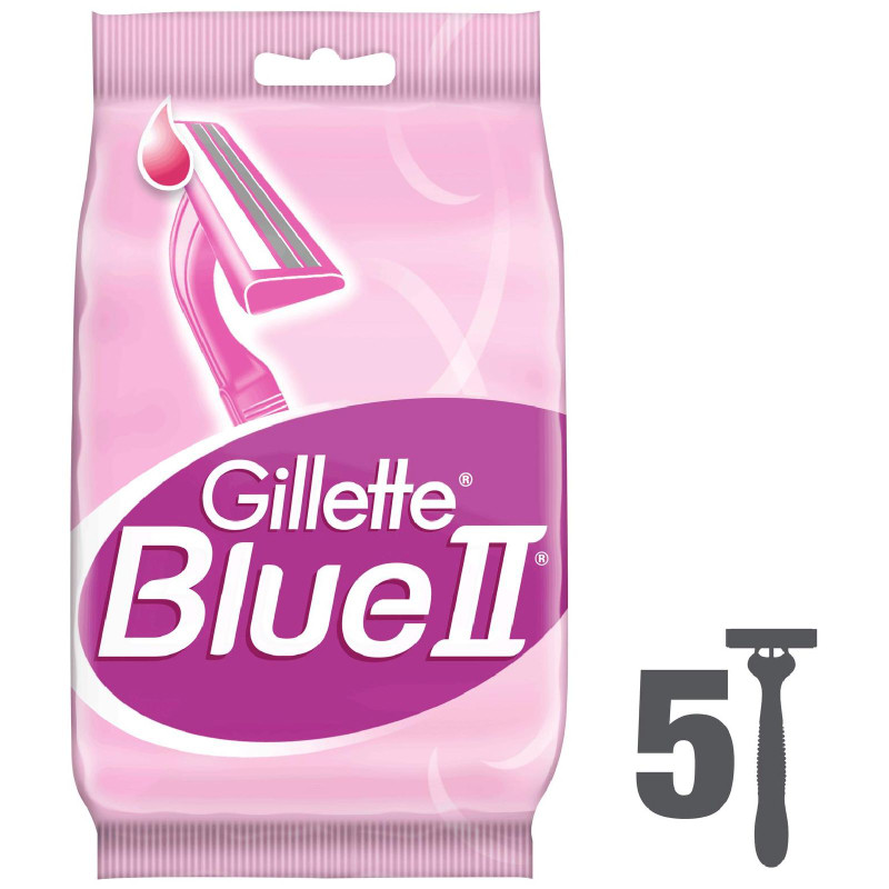 Изображение товара Бритва Gillette Blue II одноразовая женская, 5шт