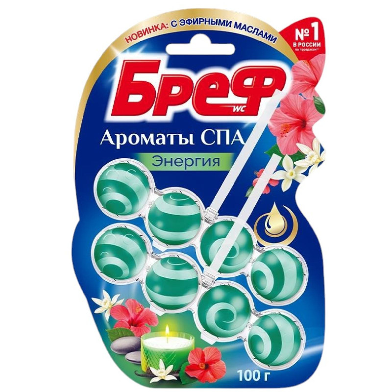 Изображение товара Средство чистящее для унитаза Бреф Ароматы Спа Энергия, 2x50г