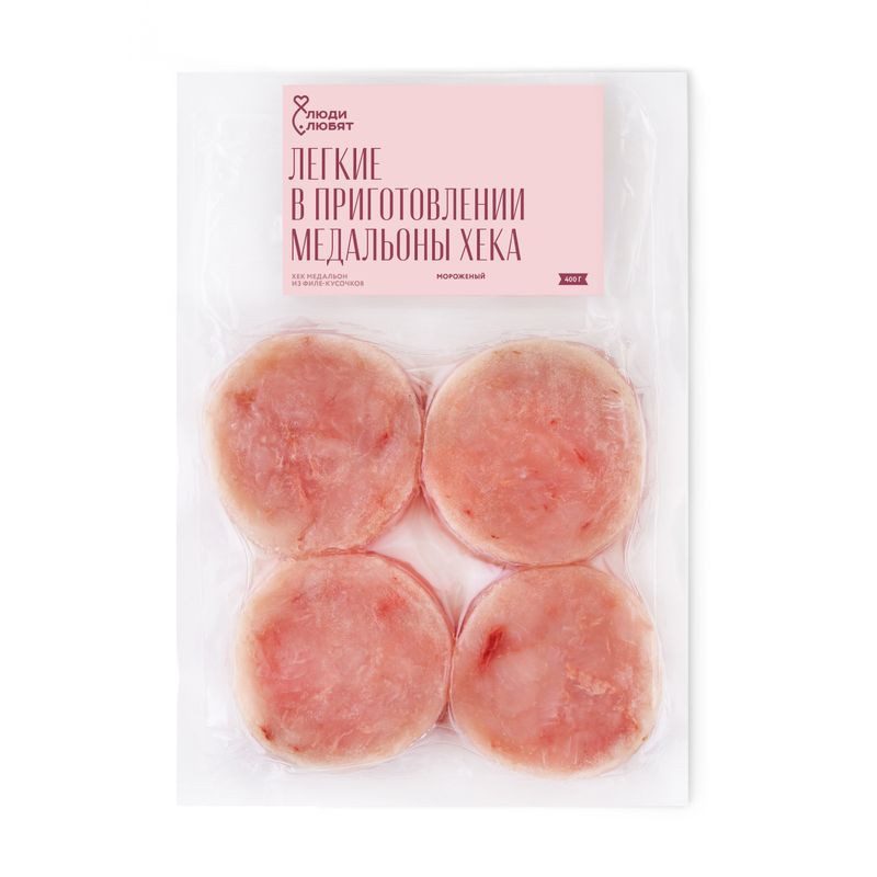 Изображение товара Патагонский медальон из филе-кусочков без кожи замороженный 400г Люди Любят