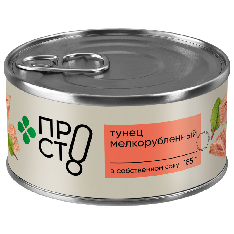 Изображение товара Тунец полосатый мелко рубленный Пр!ст, 185г
