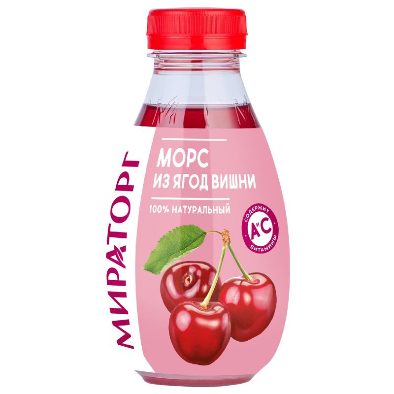 Изображение товара Морс Мираторг из вишни 370 мл натуральный освежающий напиток