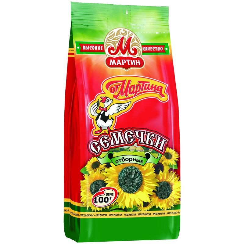 Изображение товара Отборные жареные семечки от Мартина 100 г - вкусный и полезный перекус
