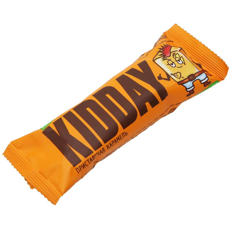 Изображение товара Батончик Kidday с начинкой со вкусом Карамель глазированный, 40г