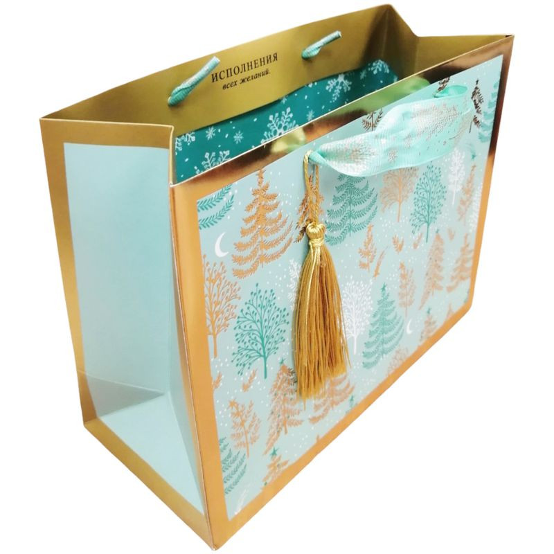 Изображение товара Подарочный пакет Арт и Дизайн Делюкс бумажный упаковочный 9999 дней