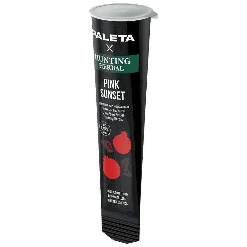 Изображение товара Десерт Paleta Pink Sunset с гранатом клюквой и ликёром 98г Россия