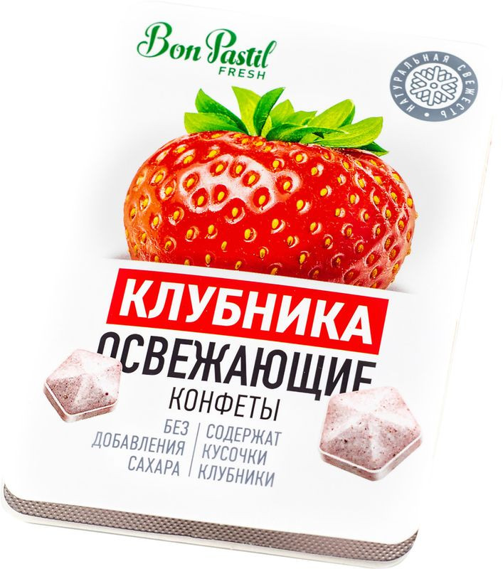 Изображение товара Конфеты Bon Pastil Fresh клубника освежающие без сахара