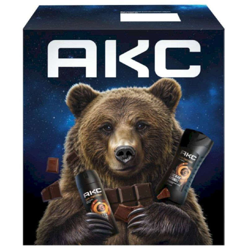 Изображение товара Подарочный набор Акс Дарк Темптейшн 2025 дезодорант и гель для мужчин подарок