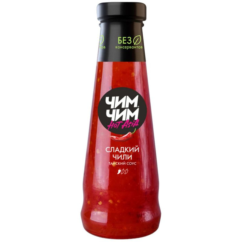 Изображение товара Соус Чим-Чим сладкий чили 220 мл кислосладкий острый соус для блюд