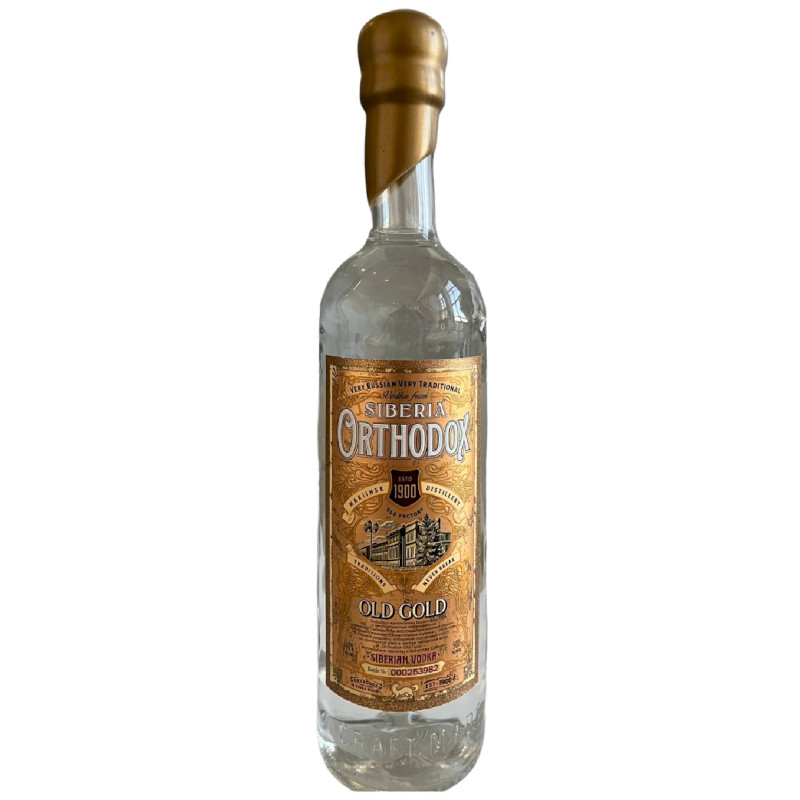 Изображение товара Водка Siberia Orthodox Old Gold 40%, 500мл