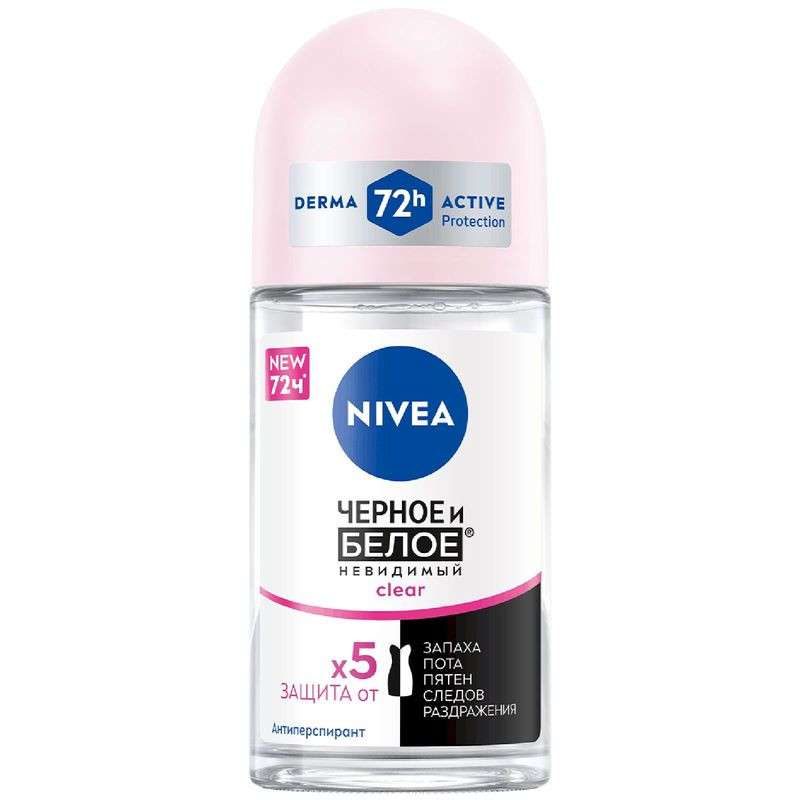 Изображение товара Антиперспирант Nivea Clear Невидимая защита 50мл роликовый для женщин