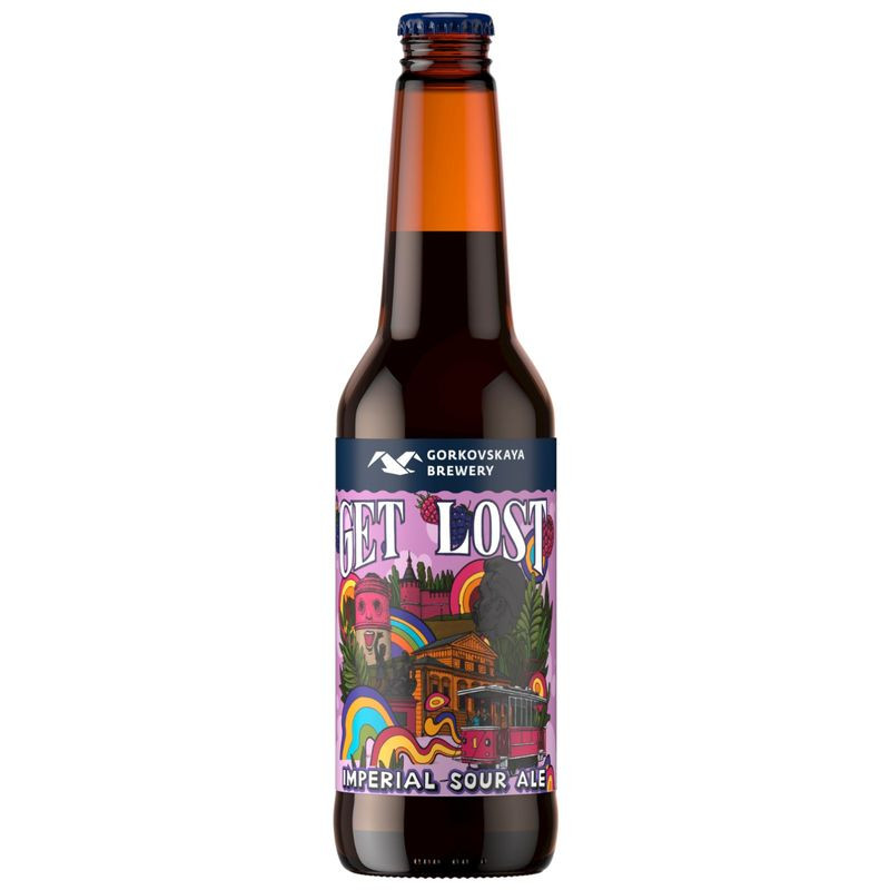 Изображение товара Напиток пивной Горьковская пивоварня Империал Сауэр Эль Гет Лост 6.5% 440мл нефильтрованный