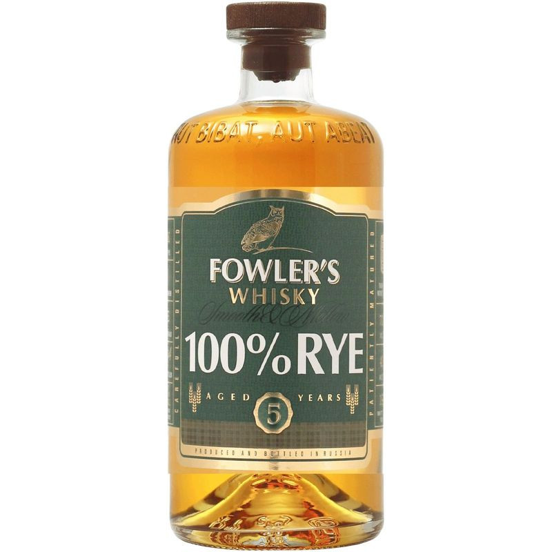 Изображение товара Виски Fowler''s Ржаной зерновой 40% 700 мл - качественный российский напиток