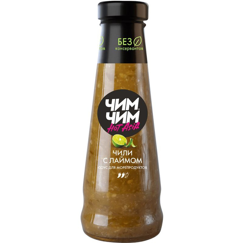 Изображение товара Соус Чим Чим чили с лаймом 210 мл острый цитрусовый соус для мяса рыбы и овощей
