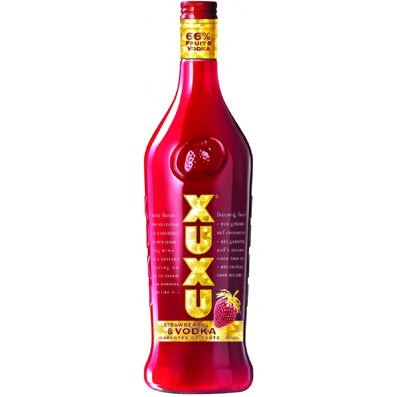 Изображение товара Ликёр Xuxu клубника-водка 15% 700мл — вкусный клубничный напиток из Германии
