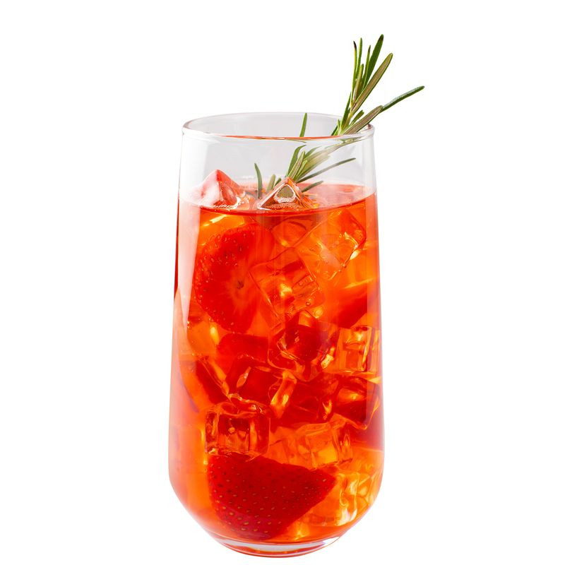 Изображение товара Лимонад клубничный с розмарином 250мл Перекрёсток Select освежающий напиток