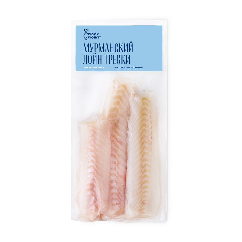Изображение товара Филе трески атлантической без кожи замороженное ЛЮДИ ЛЮБЯТ
