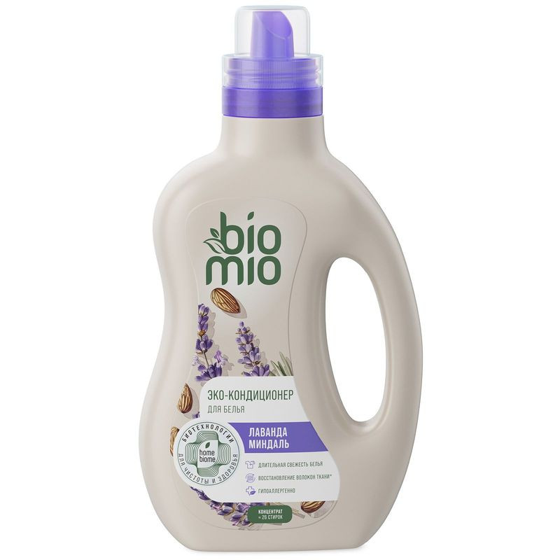 Изображение товара Кондиционер для белья Biomio Bio Soft 800 мл с ароматом лаванды и миндаля