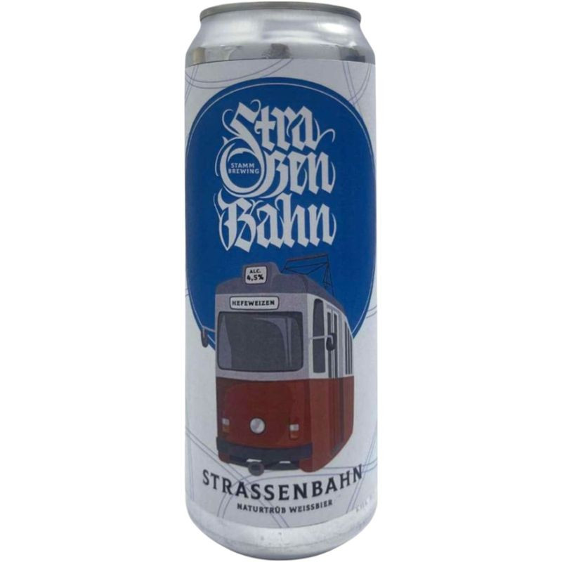 Изображение товара Пиво Stamm Brewing Strassenbahn Weizen нефильтрованное 4.5% 450мл