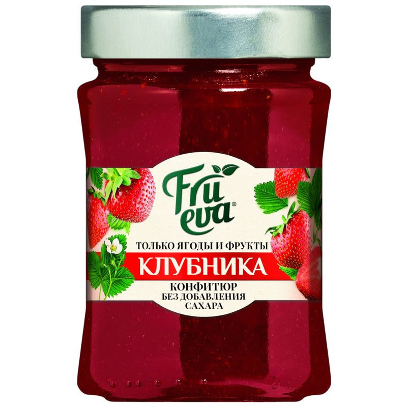 Изображение товара Конфитюр Frueva клубничный 310г - натуральный сладкий десерт