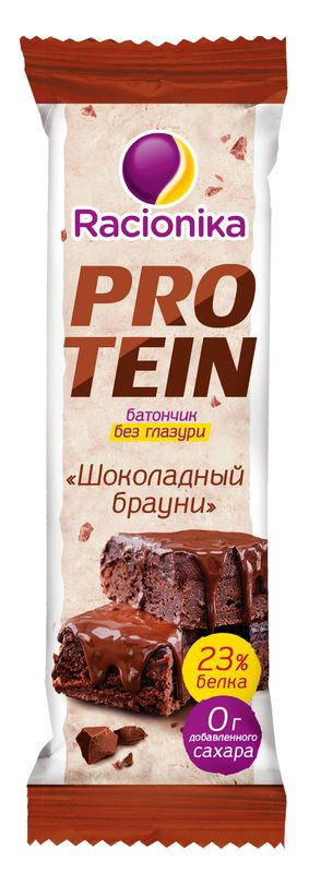 Изображение товара Высокобелковый шоколадный батончик Racionika Protein 45г без глазури
