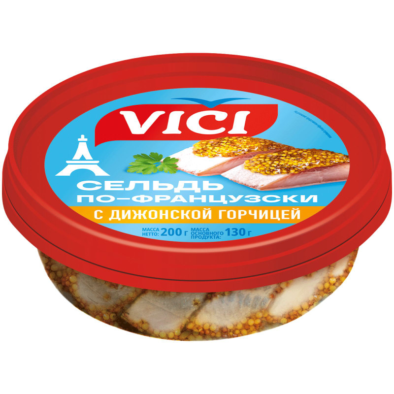 Изображение товара Сельдь Vici по-французски с дижонской горчицей, 200г