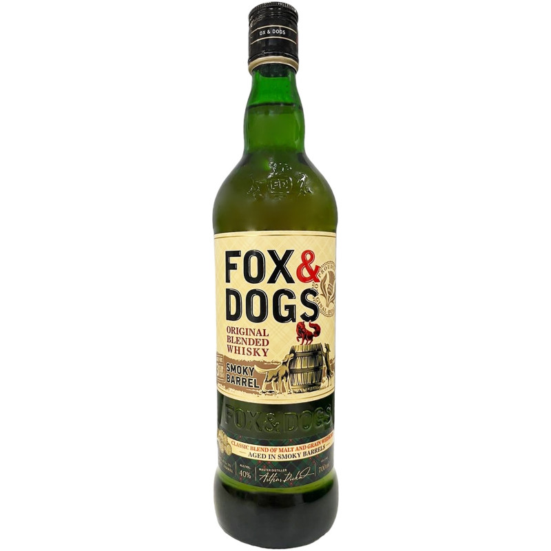 Изображение товара Виски Fox and Dogs Smoky Barrel 40% 700мл Россия