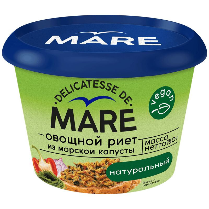 Изображение товара Риет Delicatesse De Mare натуральный овощной из морской капусты 150г