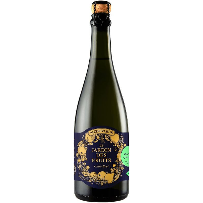 Изображение товара Яблочный игристый сухой сидр Le Jardin Des Fruits 750 мл 4,5%