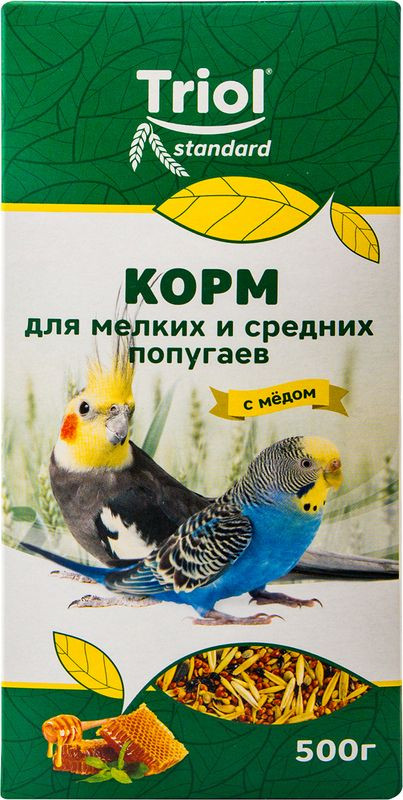 Изображение товара Корм для попугаев Triol Standart мёд 500г - сбалансированное питание