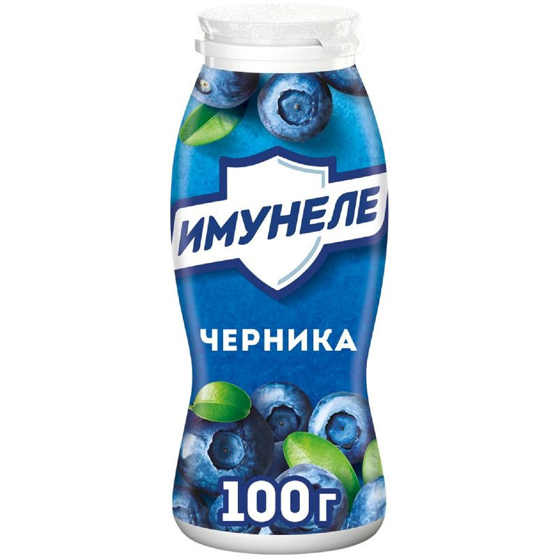 Изображение товара Напиток кисломолочный Имунеле Черника 1.2%, 100г